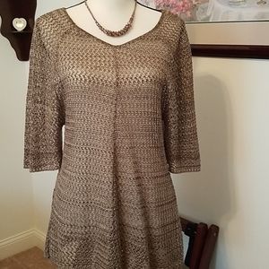 Ladies Open Weave Knit Top